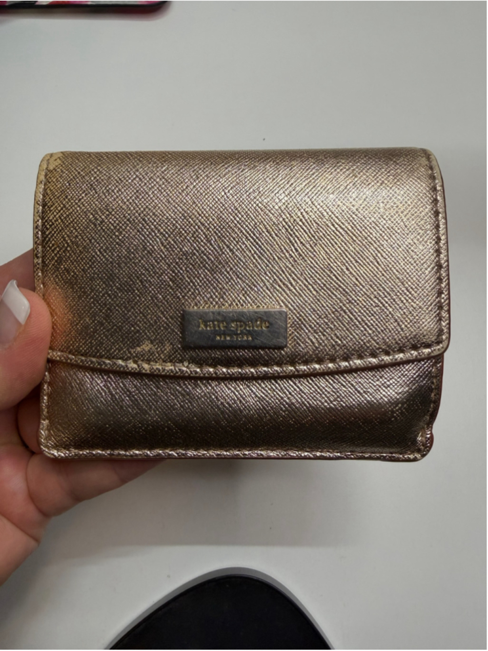 Women's Kate Spade Gold Wallet One Size